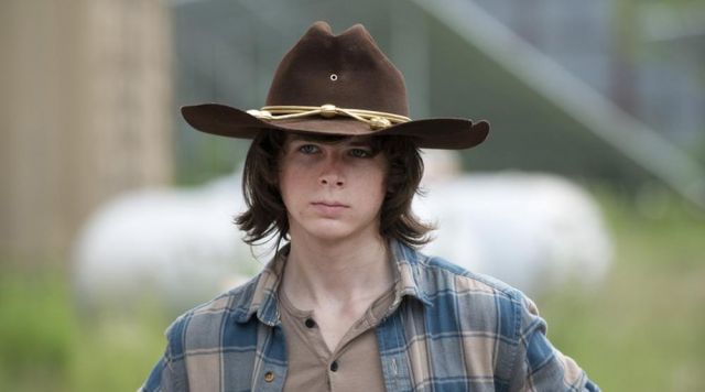 Hat western of Carl Grimes in The Walking Dead