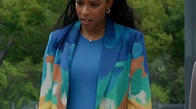 Shrinking S03 Jessica Williams Printed Blazer