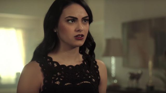 the black dress from Veronica Lodge (Camila Mendes) in Riverdale