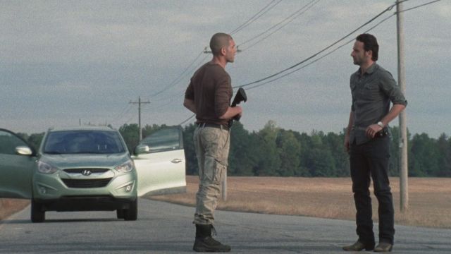 La voiture Hyundai Tuscon de Shane Walch (Jon Bernthal) dans The Walking Dead