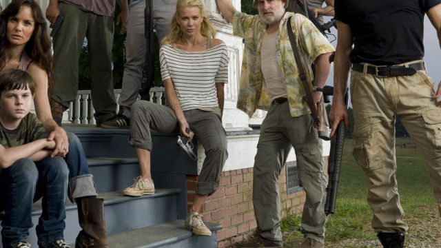 Los zapatos Converse de Andrea Harrison (Laurie Holden) en The Walking Dead