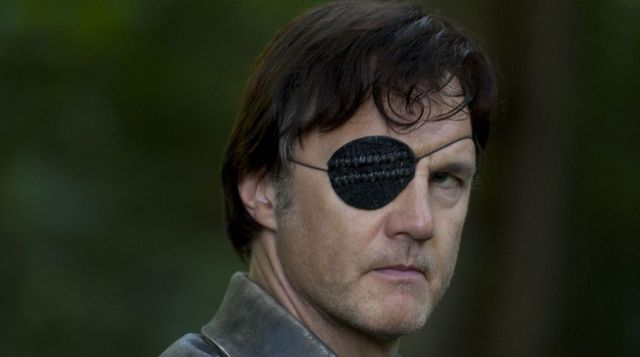 La réplica del parche ocular del gobernador / philip Blake (David Morrissey) en The Walking Dead