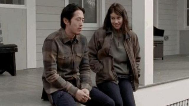 The plaid shirt of Glenn Rhee (Steven Yeun) in The Walking Dead