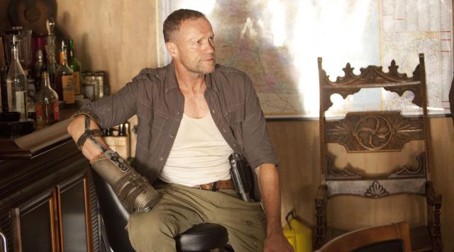 The replica of the prosthetic hand of Merle Dixon (Michael Rooker) on The Walking Dead