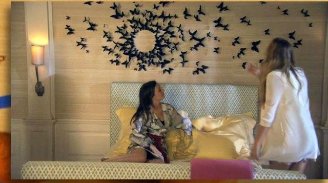 Le mur de papillons de la chambre de Serena Van Der Woodsen (Blake Lively) dans Gossip Girl saison 4