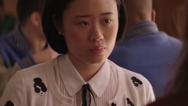 The vest Alice + Olivia Courtney Crimson (Michele Selene Ang) in 13 reasons why