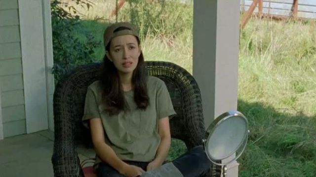 Le t-shirt kaki de Rosita Espinosa (Christian Serratos) dans The Walking Dead