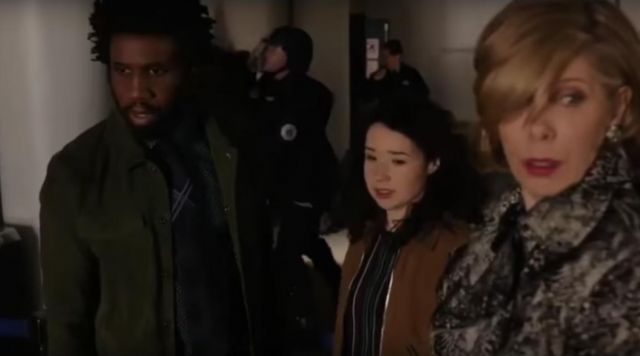 the sweater with stripes Marissa Gold (Sarah Steele) in The good fight