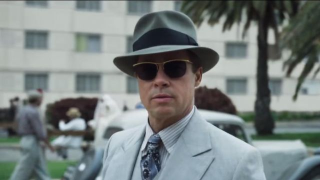 Le chapeau gris Fedora de Max Vatan (Brad Pitt) dans Alliés