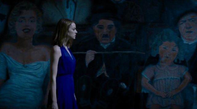 emma stone la la land blue dress La La Land' costume designer spills secrets on Emma Stone's dreamy movie  fashions