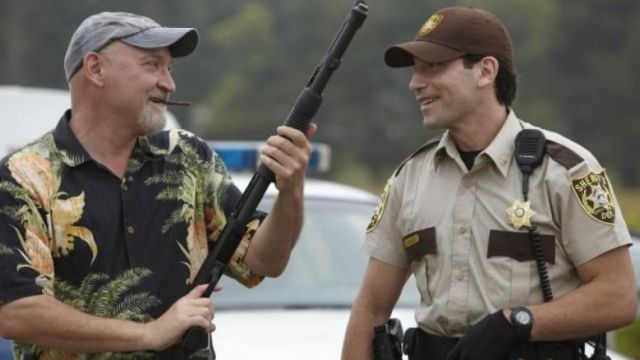 The cap sherif of Shane (Jon Bernthal) on The Walking Dead