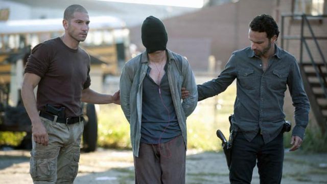 The tan pants of Shane Walsh (Jon Bernthal) on The Walking Dead