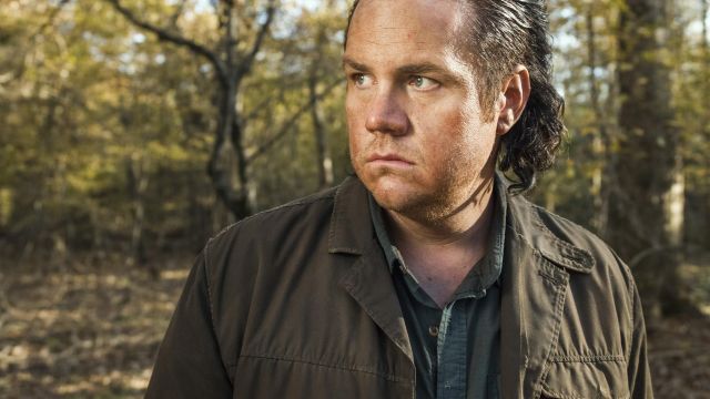 The brown jacket of Eugene Porter (Josh McDermitt) in The Walking Dead