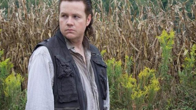 The striped shirt blue and white of Eugene Porter (Josh McDermitt) in The Walking Dead