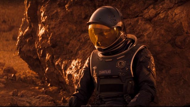 The authentic spacesuit of Dr. Bud Chantilas (Terence Stamp) in red Planet