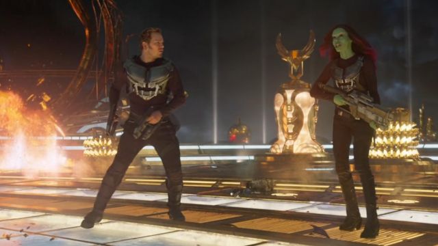 Les pistolets Blaster de Star Lord (Chris Pratt) dans Les gardiens de la galaxie 2