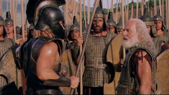 The authentic helmet of Achilles (Brad Pitt) in Troy