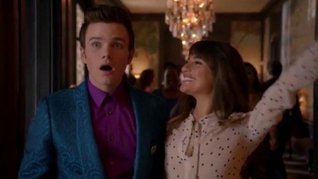 la blouse à pois de Ra­chel Berry (Lea Mi­chele) dans Glee