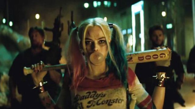 Harley Quinn con la mazza da baseball Suicide Squad interpretata