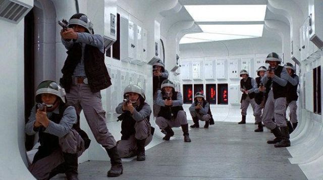 Casque des soldats rebels dans Star Wars