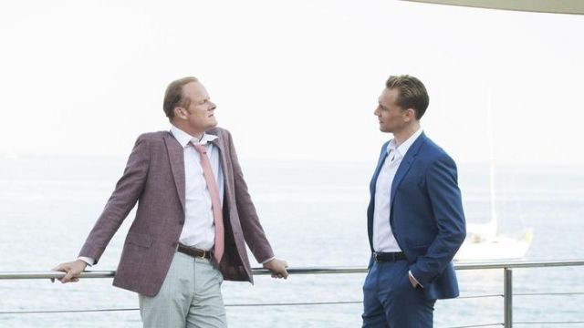 Jacket linen pink-Alistair Petrie in The Night Manager