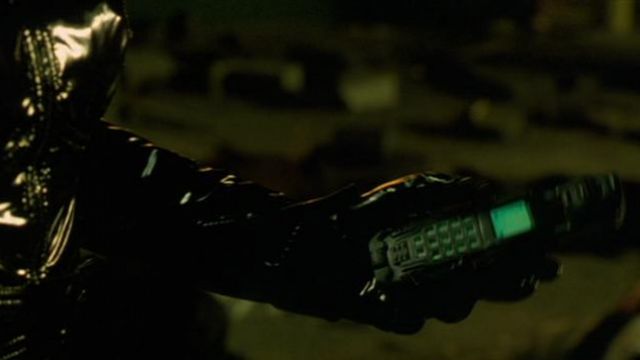 The Samsung mobile in The Matrix Reloaded