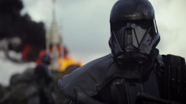 The costume of Death Troopers in Star Wars : Rogue One
