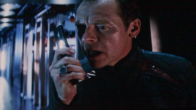 The true communicator of Scotty (Simon Pegg in Star Trek Into Darkness