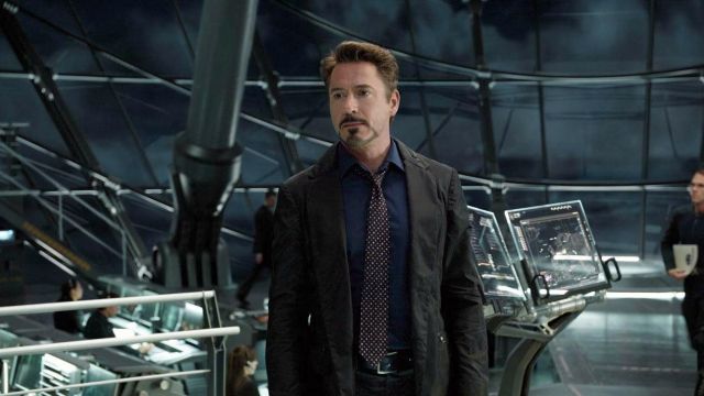 La cravate de Tony Stark (Robert Downey Jr.) dans Avengers