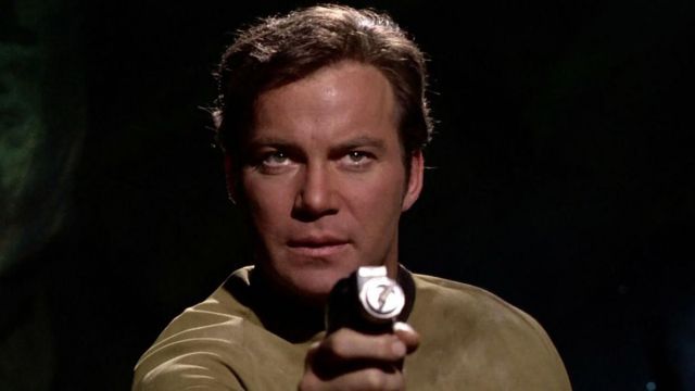 The phaser Captain James T. Kirk (William Shatner) in Star Trek