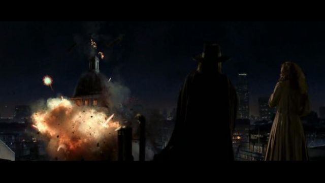 The classical music during the destruction of the Old Bailey in V for Vendetta