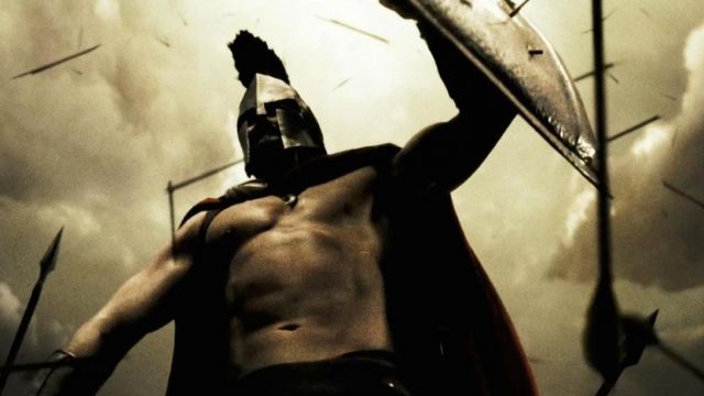 Le casque de Leonidas (Gerard Butler) dans 300