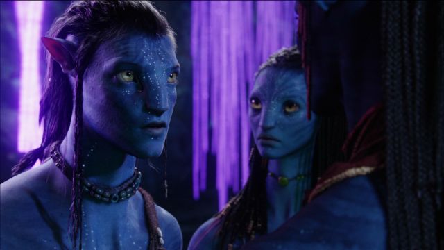 The necklace Neytiri (Zoe Saldana) in Avatar