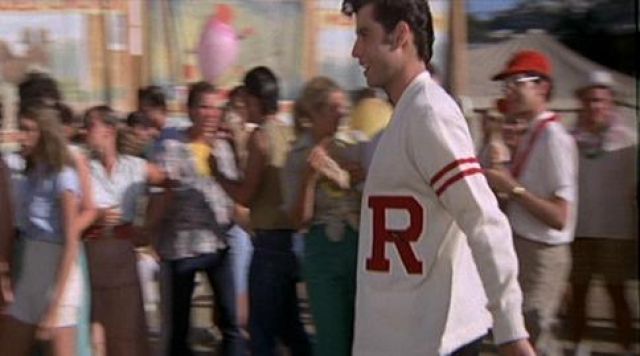 Le teddy / la veste blanche de Danny Zuco (John Travolta) dans Grease