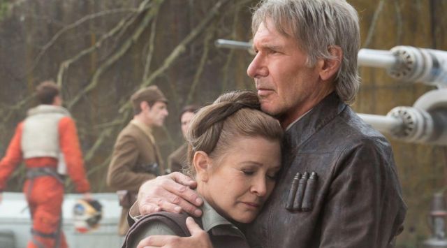 Le blouson en cuir marron de Han Solo (Harrison Ford) dans Star Wars VII : Le réveil de la force