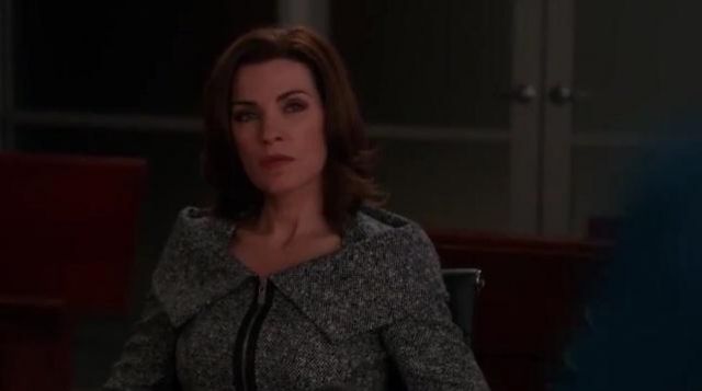 The jacket grey Michael When Alicia Florrick (Julianna Margulies) in The Good Wife S05E10