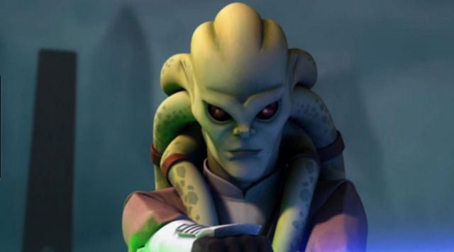 the mask Kit Fisto in Star Wars : The Clone wars