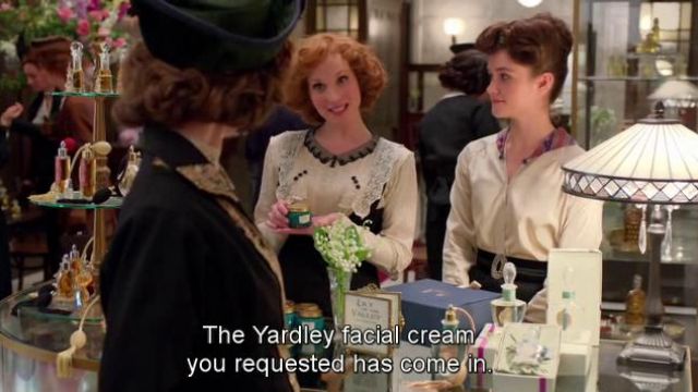 Selfridge’s Yardley face cream in  Mr Selfridge S02E01