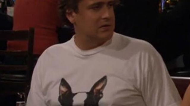 The t-shirt Bulldog, Marshall Eriksen (Jason Segel) in How I Met Your Mother
