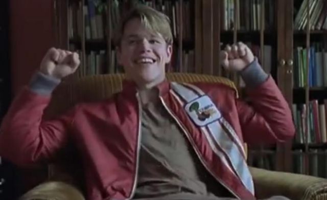 The jacket Ford red of Will Hunting (Matt Damon) in good Will Hunting