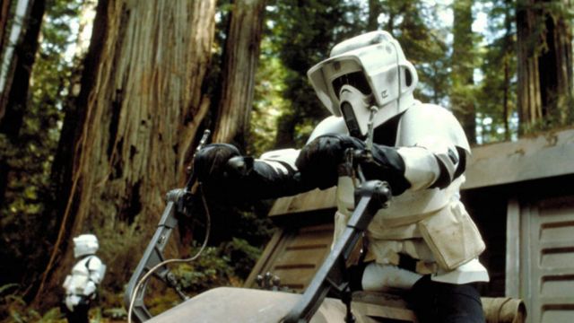 La cagoule des Scout trooper dans Star Wars IV : Un nouvel espoir