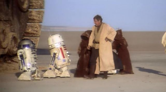 El droide R5-D4 en Star Wars IV: Una nueva esperanza