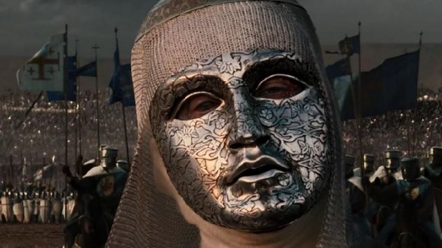 Le masque de Baldwin IV / Baudouin IV (Edward Norton) dans Kingdom of Heaven