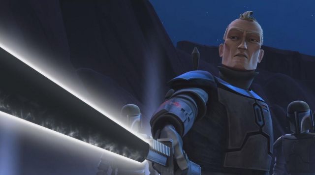 The sword of Pre Vizsl in Star Wars : The Clone Wars