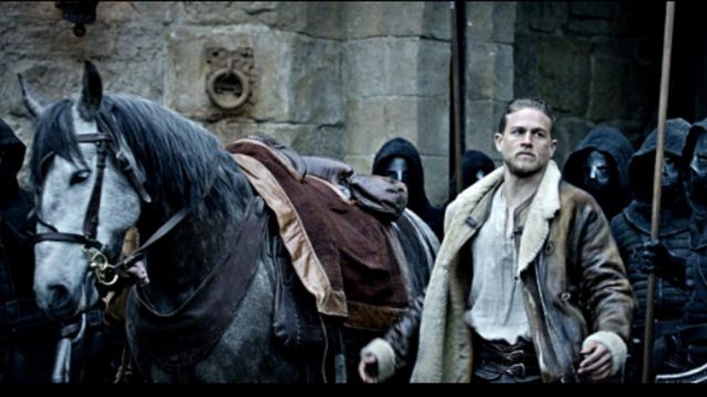 the mantle of Charlie Hunnam in The King Arthur: The Legend of Excalibur
