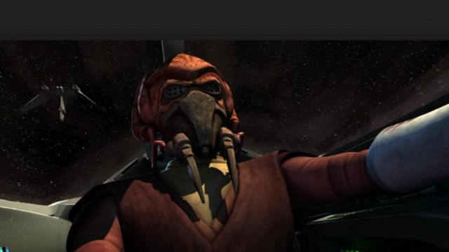 The costume of Plo Koon in Star Wars : The Clone Wars