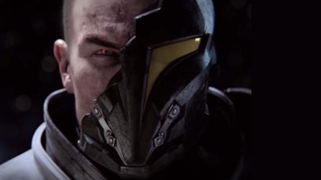 The entire mask to paint Arcann in Star Wars : The Clone Wars
