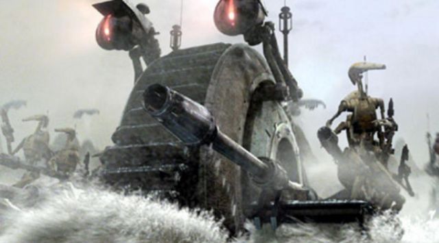 The replica of the Tank Droid seen in Star Wars : The Clone Wars