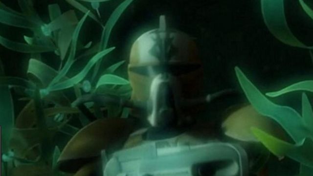 file for a 3D print of the helmet of Clone Trooper under water in Star Wars : The Clone wars