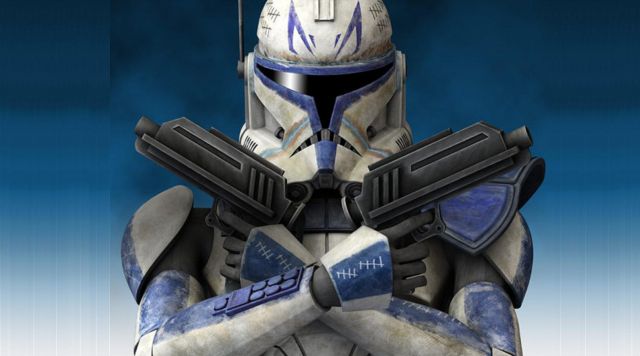 Comandante de la plataforma liderada por Clone Trooper en Star Wars: The Clone Wars